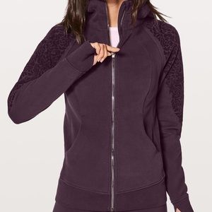 Lululemon Floral Flock Scuba Full Zip - Sz 8